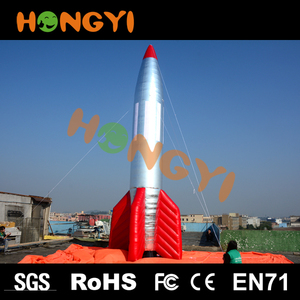 Direkt ab Werk aufblasbares Raketenmodell Riesiger Raketenballon Werbeaktionen Ausstellung Requisiten Brauch - Product Image 3