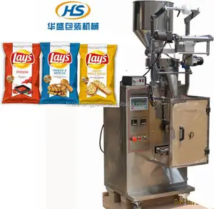 Máquina de embalagem de alimentos automática, peças/camadas de lanche para embalagem de chips