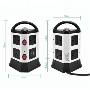 Hot Selling 11-way 4 USB Type-C Ports Electric Outlet <strong>Socket</strong> <strong>Extension</strong> with 11 Outlets 110V-250V 10A 2500W 2m/3m Cable - Product Image 1