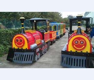 Train miniature sans rails pour enfants, en forme d'éléphant de dessin animé, pour parc d'attractions, parc d'attractions électrique, aire de jeux extérieure, à vendre/enfants - Product Image 4