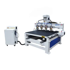 Neue abnehmbare Tisch 4-Achsen-CNC-Router Mehrkopf maschine