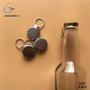 Tapas fáciles de abrir para botellas de vino, material de aluminio, tipo de tirón de anillo