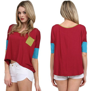 Hermosa 2014 de moda de las señoras top de los cultivos con la ronda escote hi-<span class=keywords><strong>lo</strong></span> dobladillo de china proveedor oem - Product Image 1