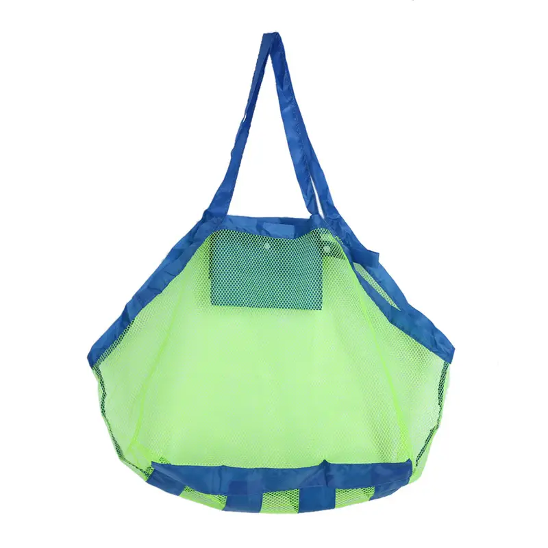 Amazon hot sale Shell Collection Large Mesh Beach Tote Bag Portable Toy Storage Bag