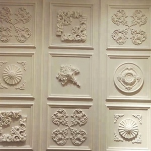 Adorno interior francés vintage decoración del hogar material de construcción, decoración blanca del hogar en la pared - Product Image 6