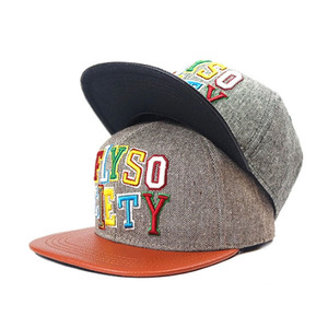 Personnalisé Brodé Plat Bill Snap Back Chapeaux - Product Image 1