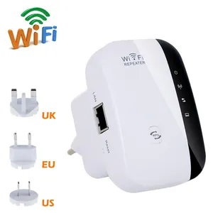 Penguat sinyal wifi nirkabel, repeater penguat sinyal wifi jarak jauh dengan tombol WPS 300Mbps pro extender