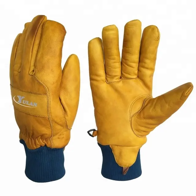 YULAN LC615 waterproof leather skiing gloves