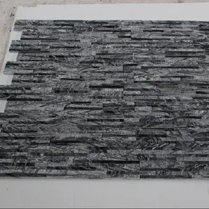 काले संगमरमर आंतरिक और बाहरी दीवार टाइल प्राकृतिक पत्थर की दीवार पैनल