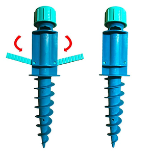 อะไหล่<span class=keywords><strong>ร่ม</strong></span>กันแดดกลางแจ้ง <span class=keywords><strong>ร่ม</strong></span>ชายหาด<span class=keywords><strong>พลาสติก</strong></span>แบบพกพาพร้อมฐานยึดทรายแบบเกลียวสำหรับขาย - Product Image 3
