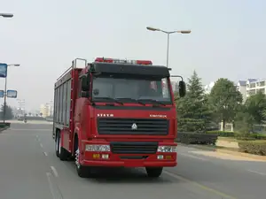 howo 6*4 مكافحة الحريق نقل المياه، سيارات الاطفاء القديمة، تستخدم سيارة المطافئ للبيع
