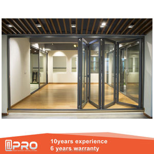 NEW USA Design Frameless Cheap Interior Aluminum Double Glass Bathtub Aluminium Folding Customized Glass Tri Fold Shower Door