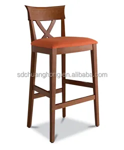 Modern solid wood bar chair stool hotel restaurant bar furniture