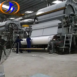 ZYDF3000E-4 series China manufacture complete waste paper recycling plant/ set of tissue making machine