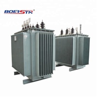 Transformateur de distribution électrique triphasé immergé dans l'huile 10KVA 100KVA 125KVA 160KVA 200KVA 250KVA 315KVA 400KVA 11/0.4KV 33KV