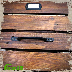 Estante de madera rústico, armario de ropa de muebles con cajones, soporte de niveles de paleta Vintage, exhibición de estantería portátil hecha a mano - Product Image 4