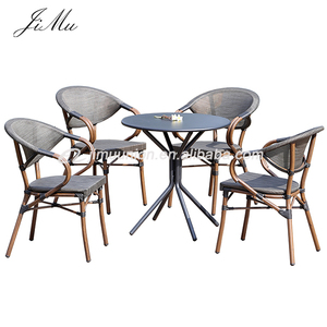 Silla de mimbre y mimbre de bambú para exteriores, venta al por mayor, barata - Product Image 5