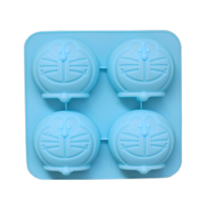 Doraemon gato en forma de silicona de molde de hornear último animal de dibujos animados <span class=keywords><strong>cuatro</strong></span> cubo de hielo molde de silicona - Product Image 4