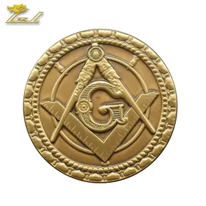 Masonic Symbol-letras de Metal para emblema de coche, logotipo personalizado