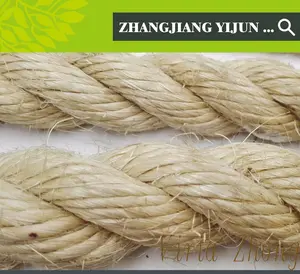 Gulungan Kabel Kuat Gulungan Kabel Berlayar Sisal Hawser Twisted Natural untuk Navigasi