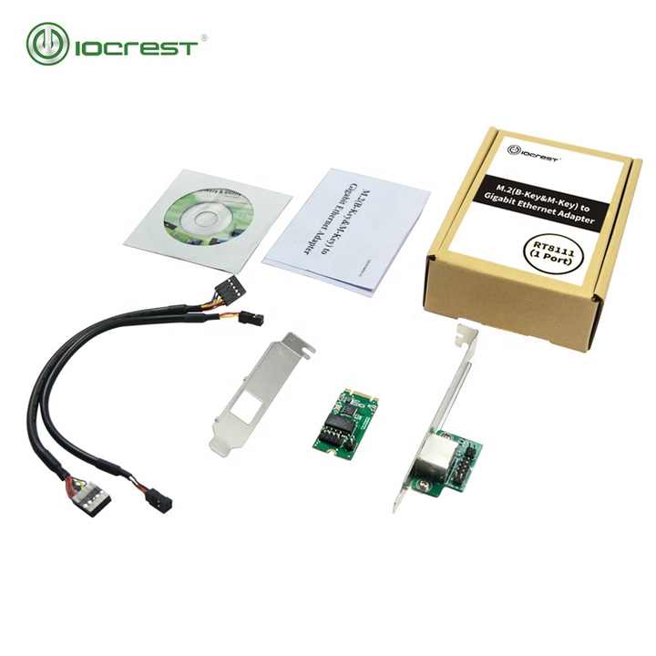 IOCREST M.2 RJ45 10G Ethernet Adapter IOCREST M.2 B+M Single-Port