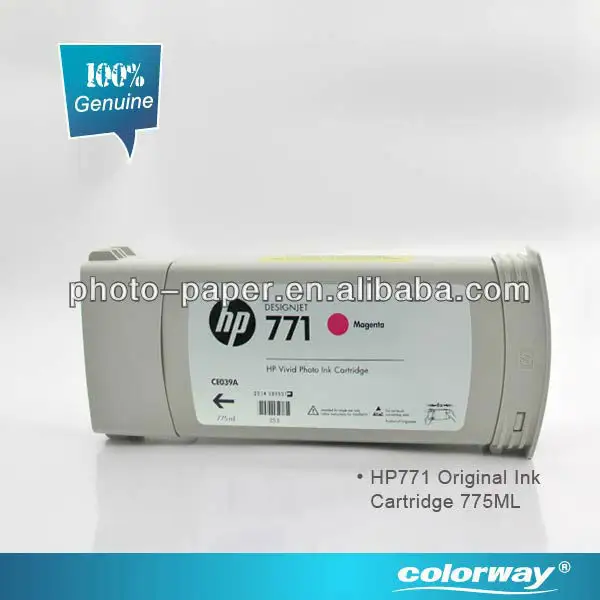 Original 잉크: HP771 Ink Cartridge 대 한 HP hp 디자인 Z6200 플로터