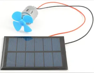 DIY Solar Mini Fan Set 250mA 0.75 w Zonnepaneel Motor en Ventilator Kit Solar Science Experiment Kit