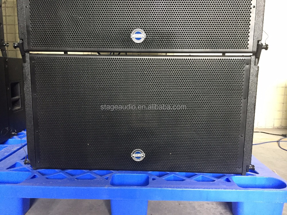 Proffesional dual 15 inch line array active subwoofer sound systems for the stage, stadium, movement performance