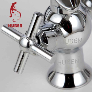 الحمام مزدوجة مقبض النحاس حوض صنبور دولفين الحيوان شكل صنبور حوض خلاط - Product Image 3