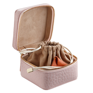 Hot Selling Small <strong>Leather</strong> <strong>Case</strong> <strong>Travel</strong> <strong>Jewelry</strong> Organizer <strong>Case</strong> for Women - Product Image 1