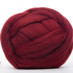 18-21-23 Micron Bán Buôn Úc Khổng Lồ Merino Len Lưu Động Siêu Chunky Sợi Jumbo Sợi Cho Tay Đan Len Sợi