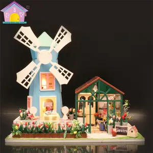 Membeli Rumah Boneka Miniatur Hadiah Ulang Tahun Rumah Boneka Model Rumah Boneka Kayu Produsen Furniture Desain