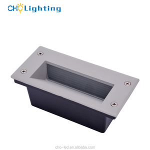 सफेद काले ग्रे 3 w recessed नेतृत्व में कदम प्रकाश आउटडोर ip65 12 v 24 v