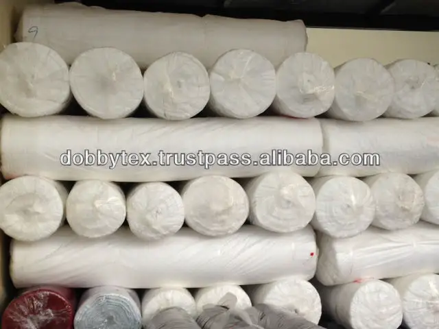 Blanc Coton 100% Tissu uni