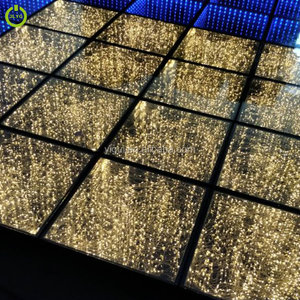 Hiệu quả cao 2023 nóng bán gương 3D màu vàng <span class=keywords><strong>LED</strong></span> Dance Flor - Product Image 2