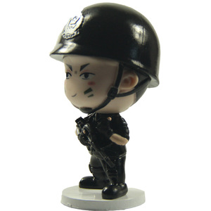 Estatua personalizada hecha a mano, figuras de acción de policía humana de dibujos animados, barata - Product Image 2