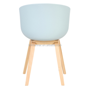Comercio al por mayor Simple Deign Emes LK509-6 Color Sólido Silla De Comedor de Plástico - Product Image 5