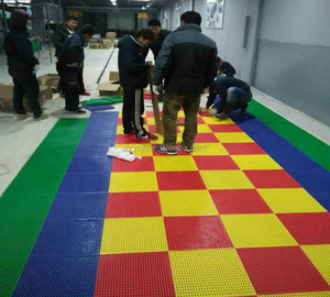 Tốt Nhất Bán Chống-Trượt Bền Pvc Công Nghiệp Lồng Vào Nhau Gạch Lát Sàn Cho Rửa/Di Động Nhựa Lồng Vào Nhau Sàn Nhà Để Xe Gạch - Product Image 6