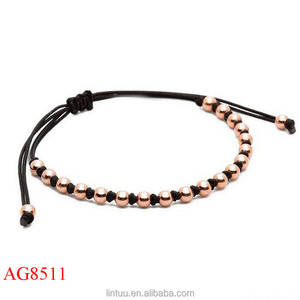 Productos de alta calidad 18 k cuentas de oro pulsera macrame pulsera hecha <span class=keywords><strong>a</strong></span> <span class=keywords><strong>mano</strong></span> - Product Image 2