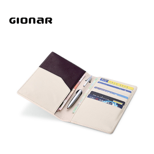 Luxury High End <strong>Mens</strong> Unique Black Leather Travel Wallet Slim <strong>Passport</strong> <strong>Holder</strong> - Product Image 4