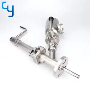 Stainless steel plunger sampling valve for crystallization reactor sampling