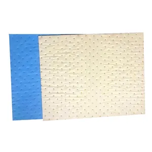 Oil absorbent mat hazardous liquid polypropylene chemical spill clean up dimpled pp mats