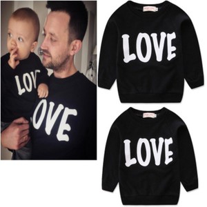 Abbigliamento genitore-bambino con lettera di vestiti per genitori e bambini carino bambino e mamma papà abiti da famiglia a manica lunga T-<span class=keywords><strong>shirt</strong></span> - Product Image 3