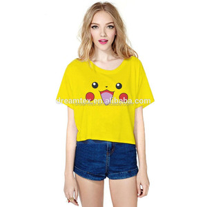Offres Spéciales filles dame femmes coton dessin animé numérique imprimé <span class=keywords><strong>t</strong></span>-<span class=keywords><strong>shirt</strong></span> en gros - Product Image 2