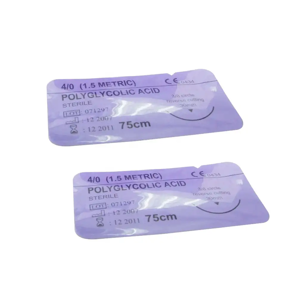 Poliglactina 910/Polydioxanone/ácido Poliglicólico/Poliglecaprone sutura cirúrgica com agulha