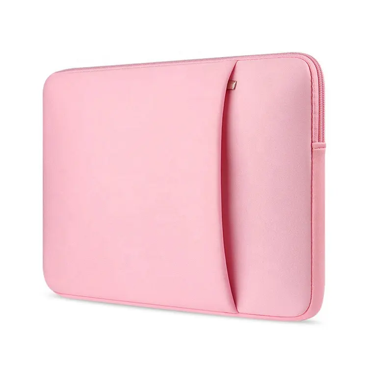 2022 Hot Selling Shockproof Neoprene Laptop Computer Sleeve Bags With Two Pockets