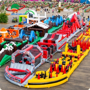 Lớn Nhất Dành Cho Người Lớn/Kid Inflatable Theme Park Công Viên Giải Trí Thiết Bị Inflatable <span class=keywords><strong>Game</strong></span> - Product Image 1