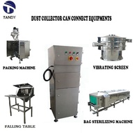 Acier inoxydable 304 cadre industriel farine poudre ligne d'emballage dépoussiéreur machine dépoussiéreur