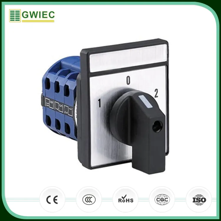 GWIEC China precio barato dedo prueba de terminales de 3 posiciones cambio Universal interruptor giratorio 240V 10A