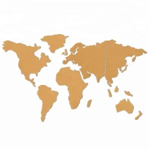 Mappa del <span class=keywords><strong>Mondo</strong></span> in Sughero 2024, Bacheca Autoadesiva Decorativa per <span class=keywords><strong>Casa</strong></span>, Ufficio, Scuole - Product Image 1